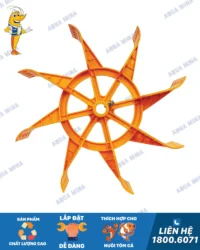 Cánh quạt nuôi tôm 8 cánh màu vàng