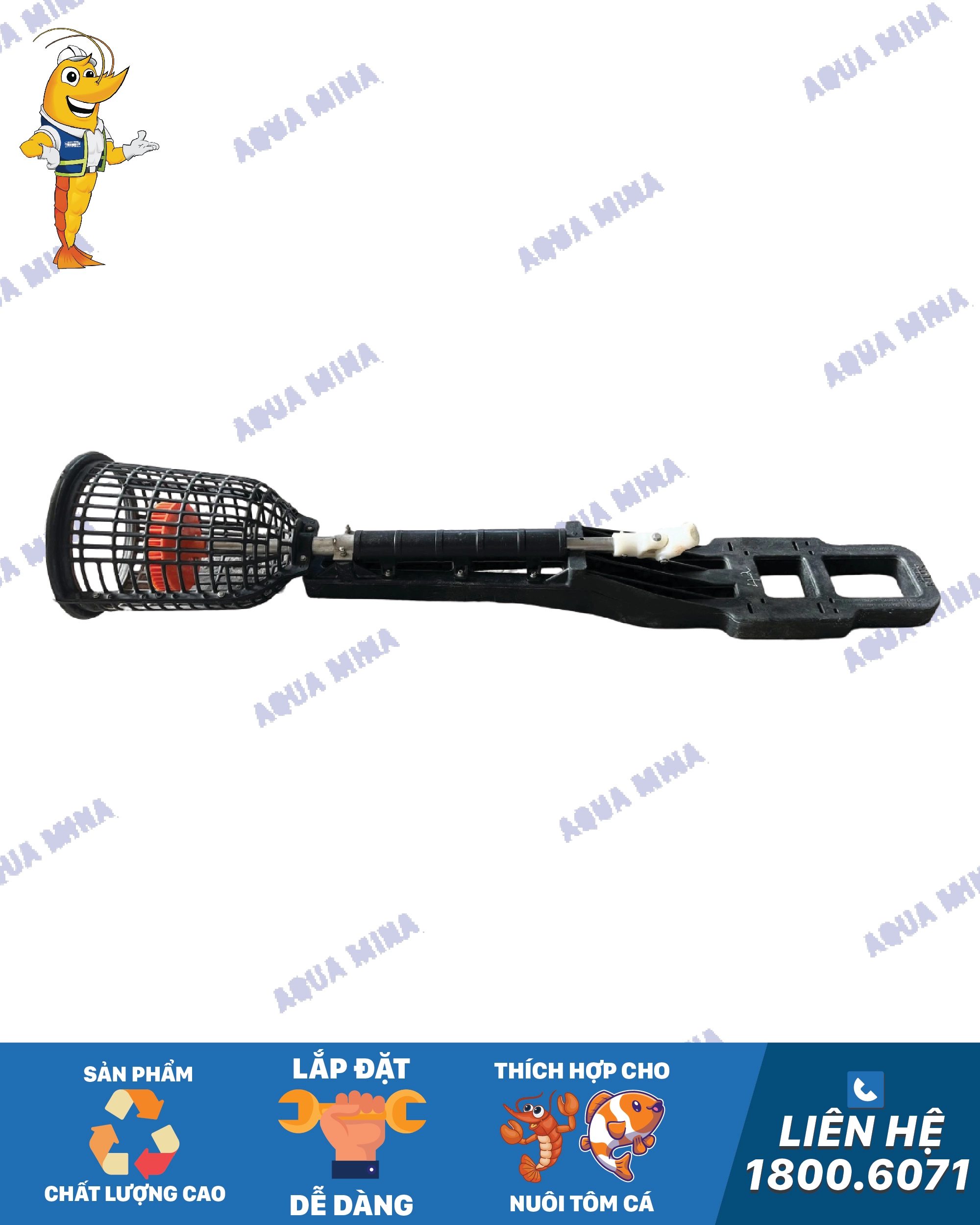 sục tua bin ko motor aqua mina