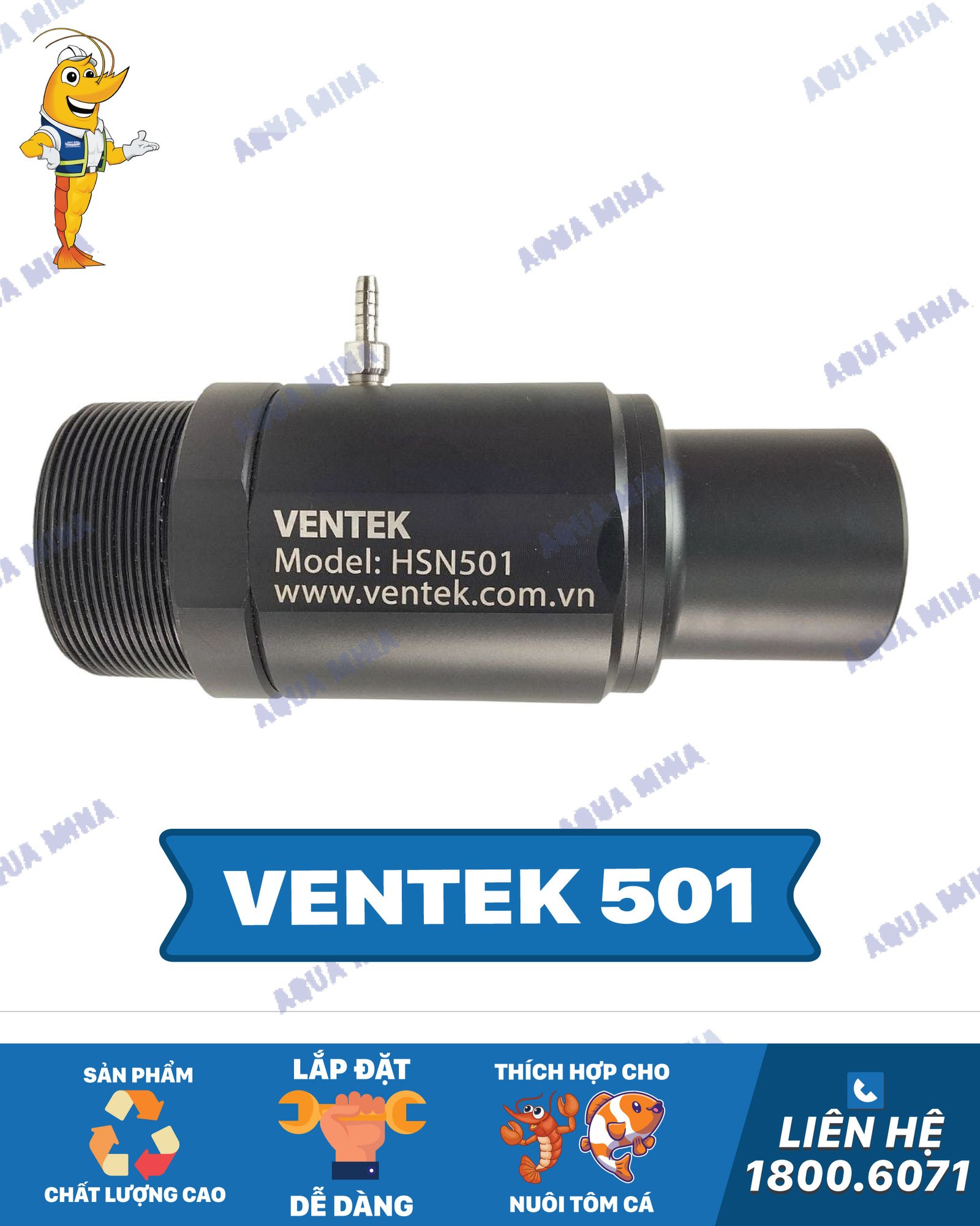 VENTEK-501-Đầu-phun-vi-bọt-aqua-mina VENTEK-501-Đầu-phun-vi-bọt-aqua-mina