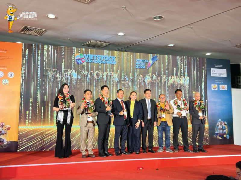 Aqua Mina hân hạnh nhận giải thưởng Doanh nghiệp sản xuất thiết bị thuỷ sản tốt nhất tại Vietstock 2023