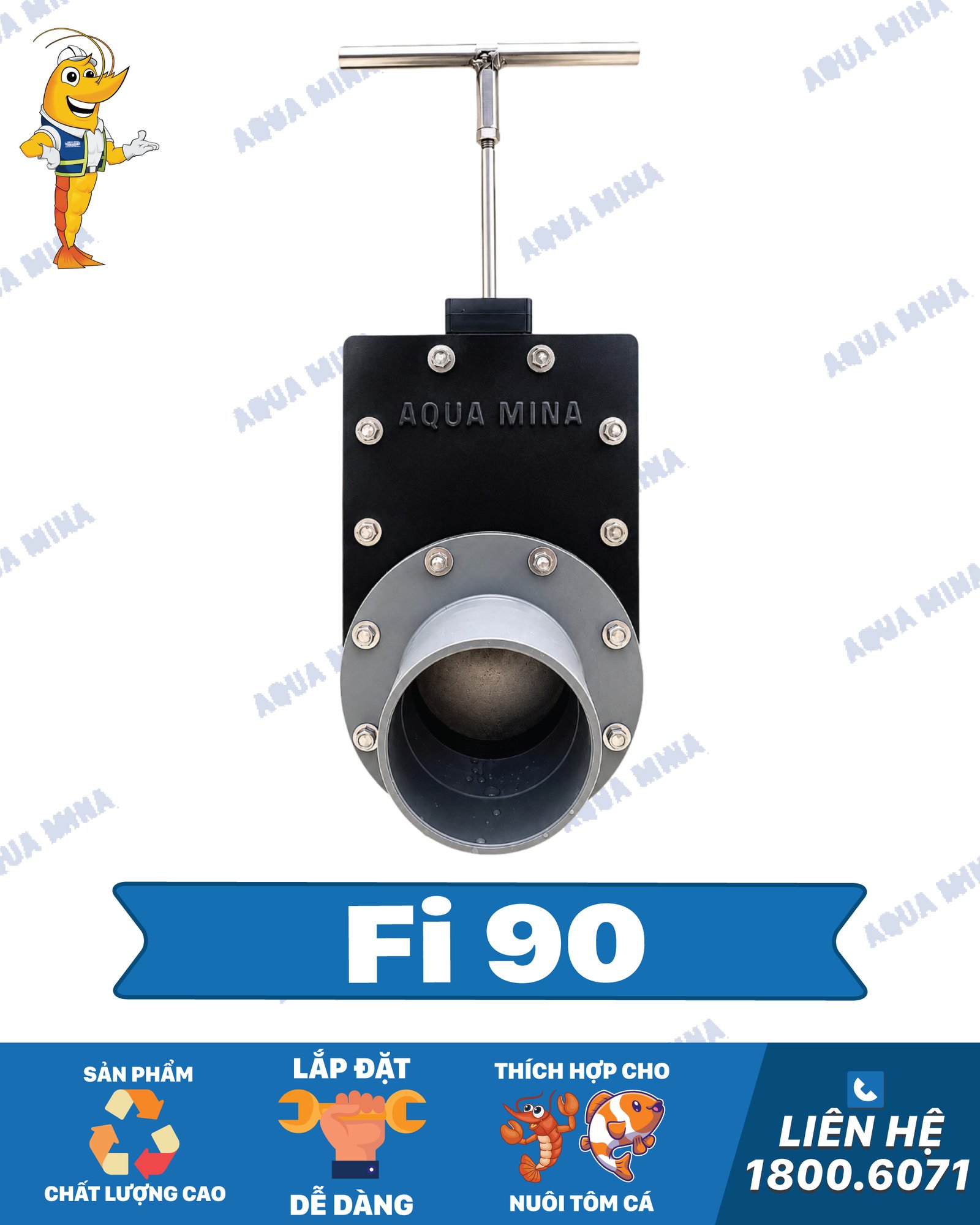 van-cổng-dao-fi-90-hdpe-aqua-mina van-cổng-dao-fi-90-hdpe-aqua-mina
